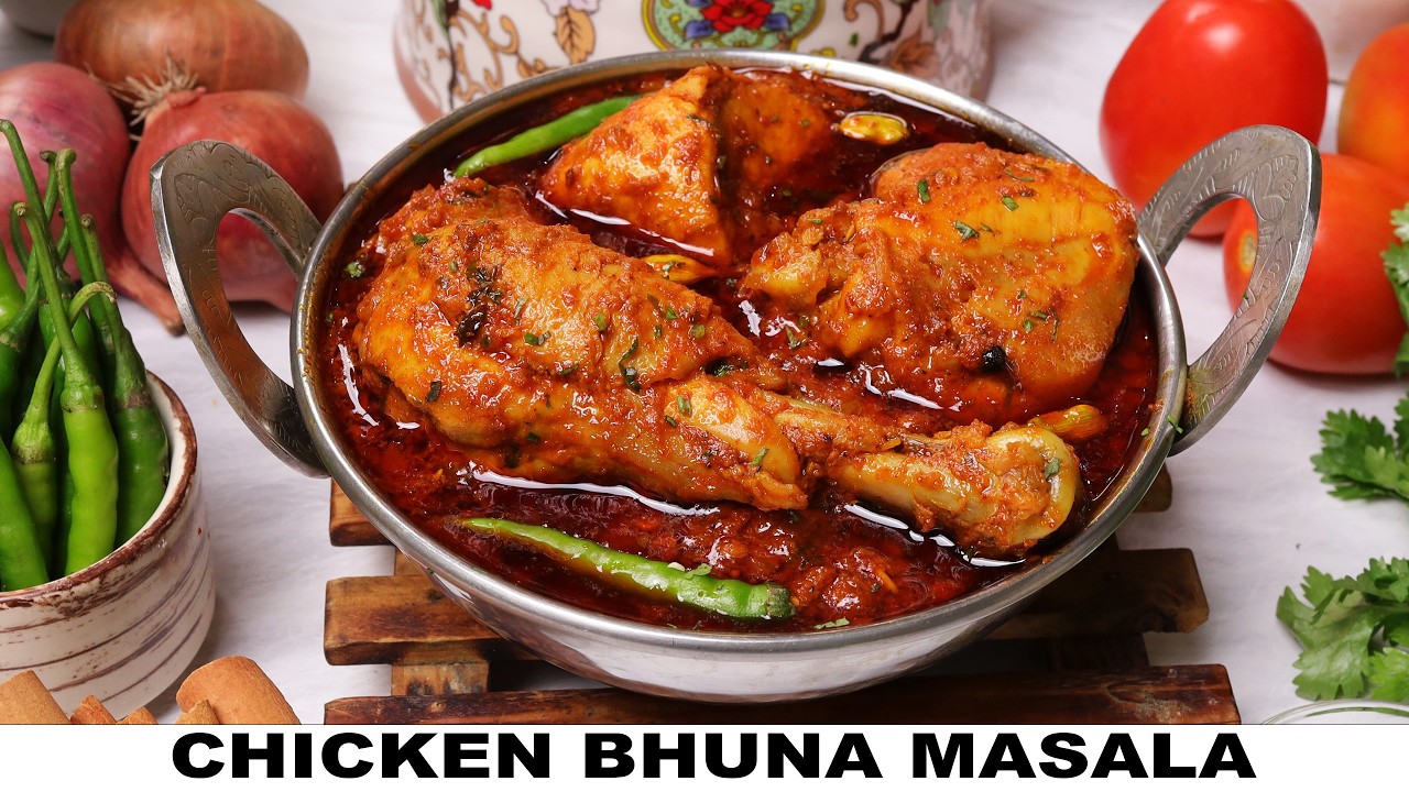 Chicken Bhuna Masala - How to Make Chicken Bhuna Masala Recipe - Tasty Indian Recipes
