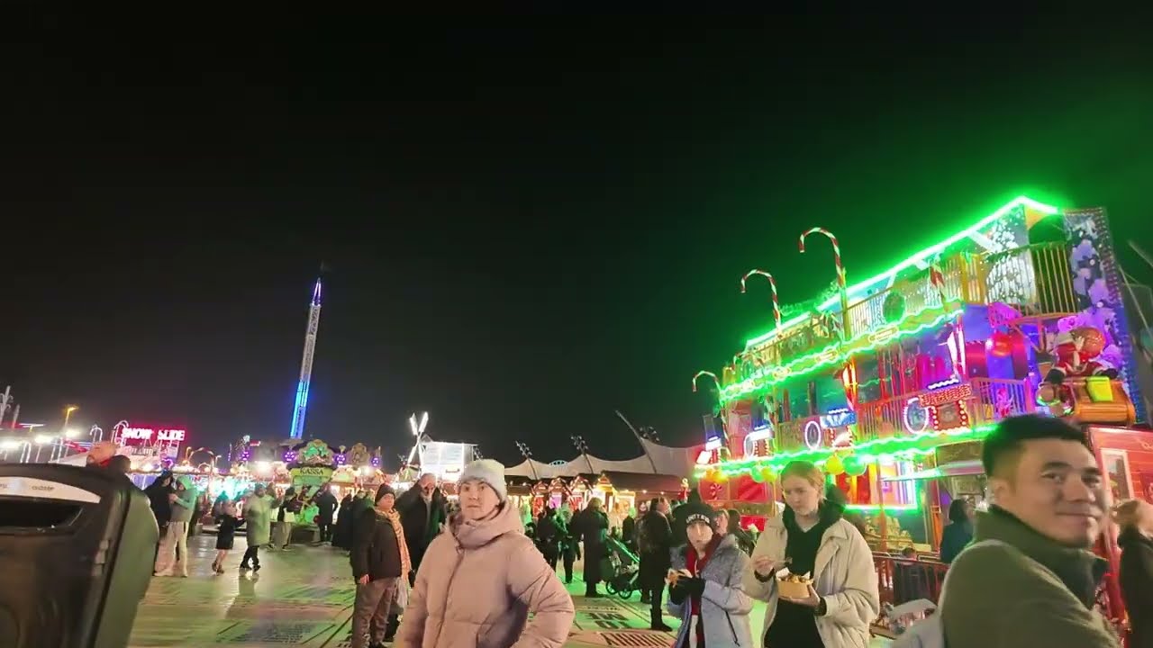 Give Me A Man After Midnight, as Autistic Bobbie Films Christmas By The Sea & across Town #blackpool