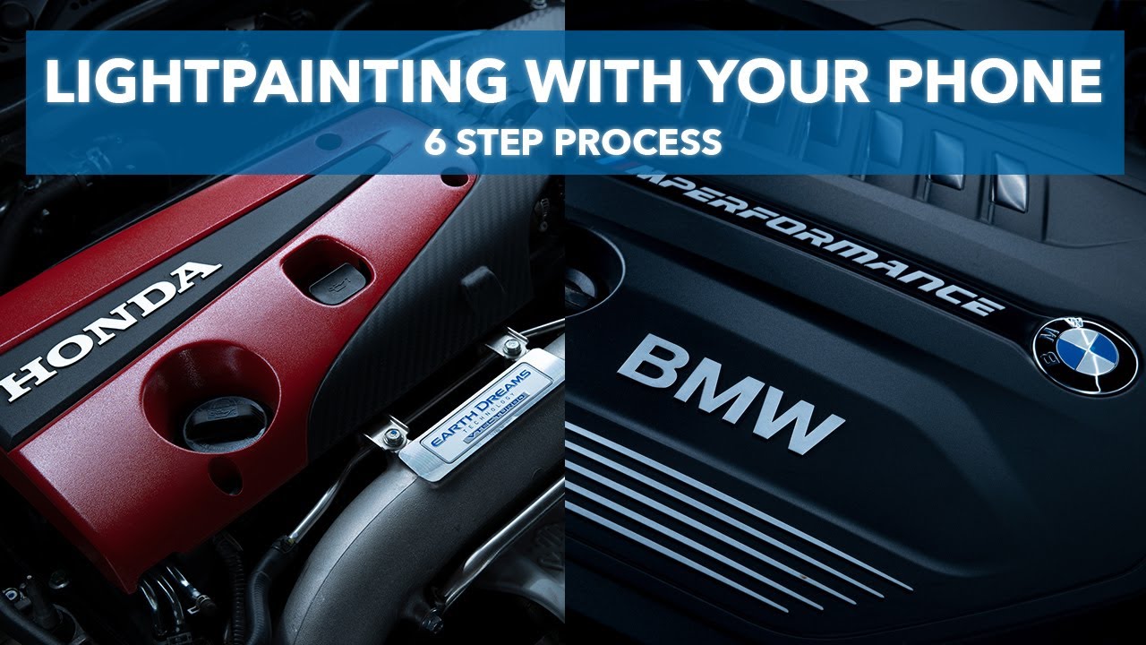 LIGHTPAINTING | Car Photography | How to shoot your engine bay using your phone | Easton Chang