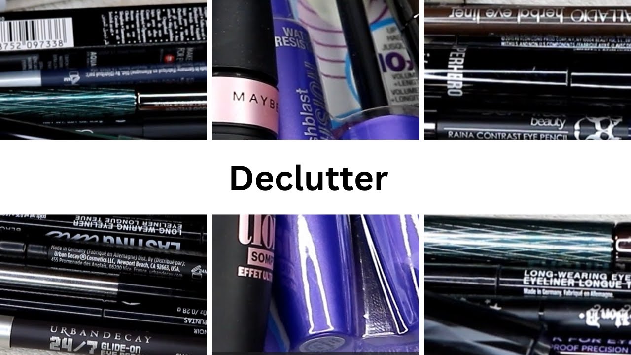 Declutter Inspiration | Decluttering Makeup | Eyeliner, Brows and Mascara | Blast From the Past