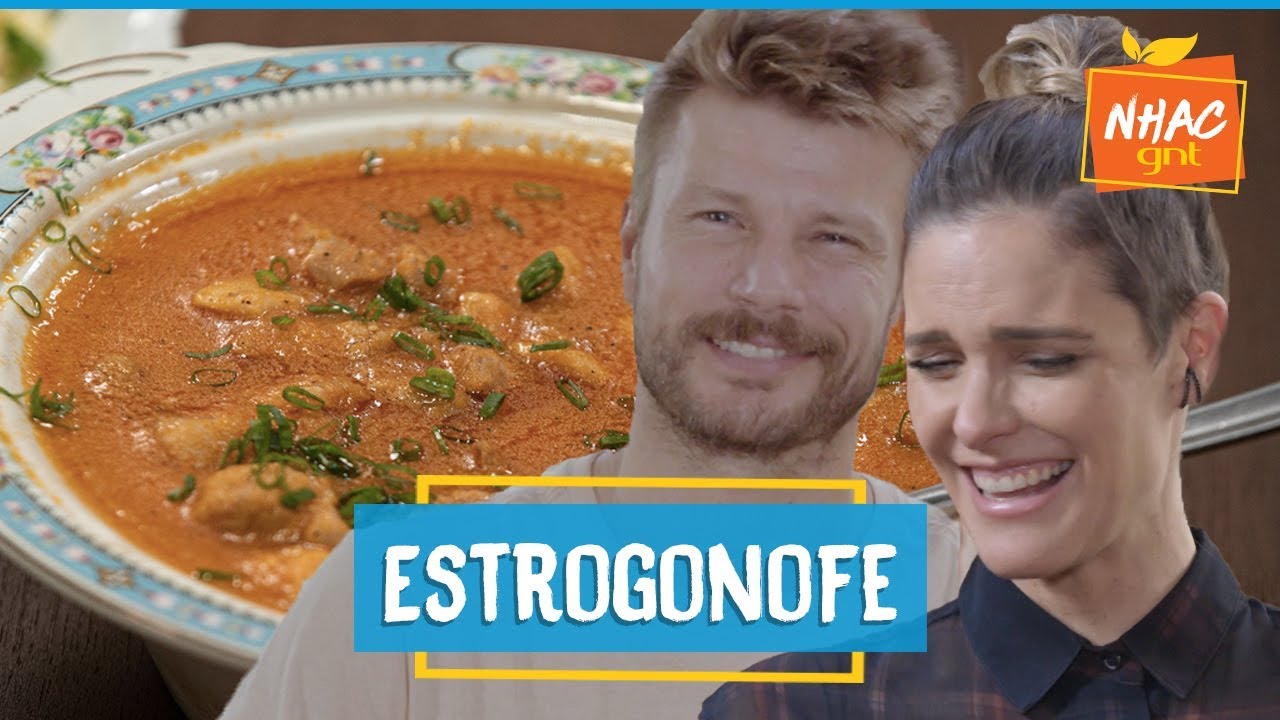 Fernanda Lima e Hilbert fazem ESTROGONOFE de frango | Rodrigo Hilbert | Tempero de Fam&iacute;lia