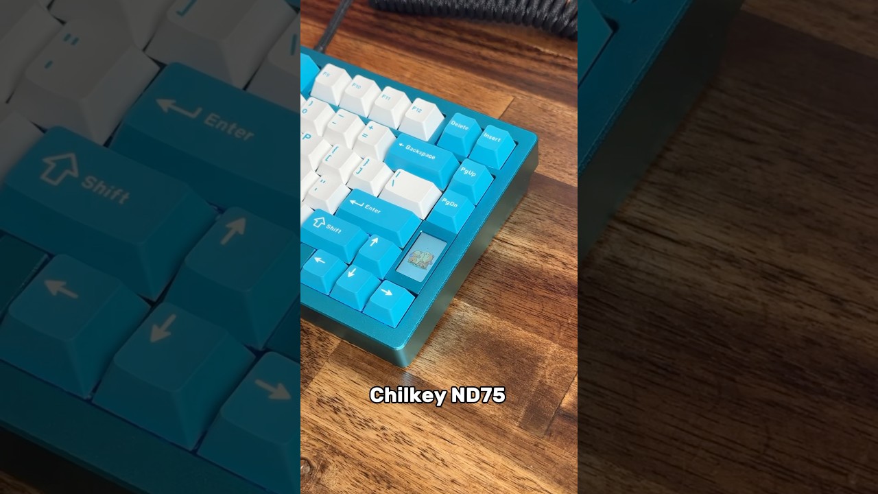 Budget Aluminum Keyboard with Quick Release - Chilkey ND75 #chilkey #nd75 #keyboard #tech #setup