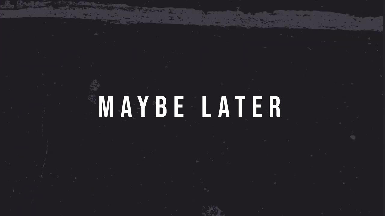 Midnight Honeycake - Maybe Later (Official Lyric Video)