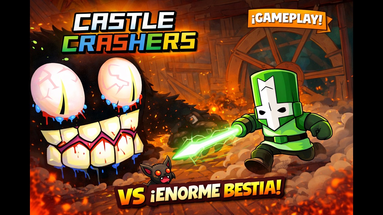 🏰⚔️ EMPIEZA LA LOCURA! Castle Crashers Nivel 1 - Primer Combate ÉPICO 🔥