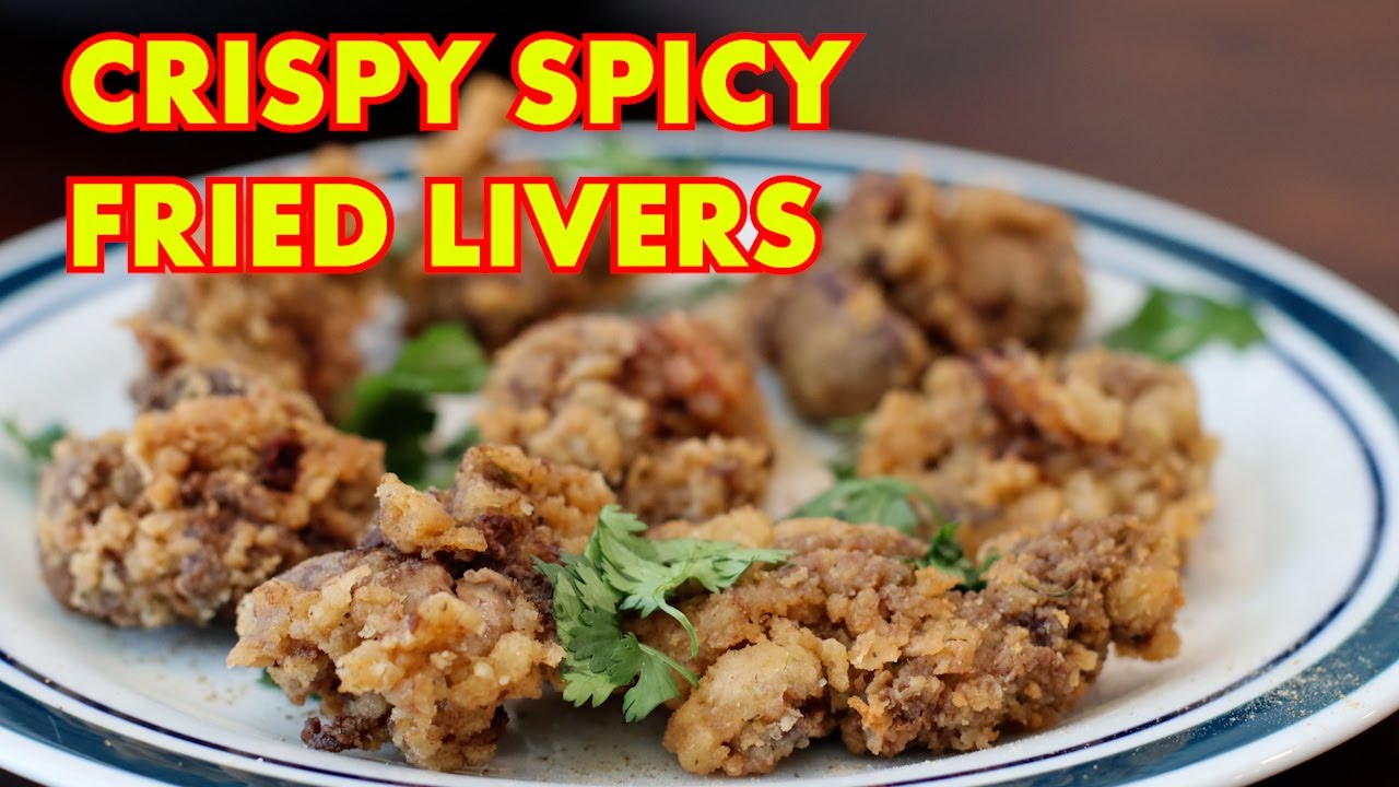 SOUTHERN CRISPY SPICY FRIED LIVERS|CHICKEN LIVERS FRYING RECIPE| HOW TO COOK CHICKEN LIVER