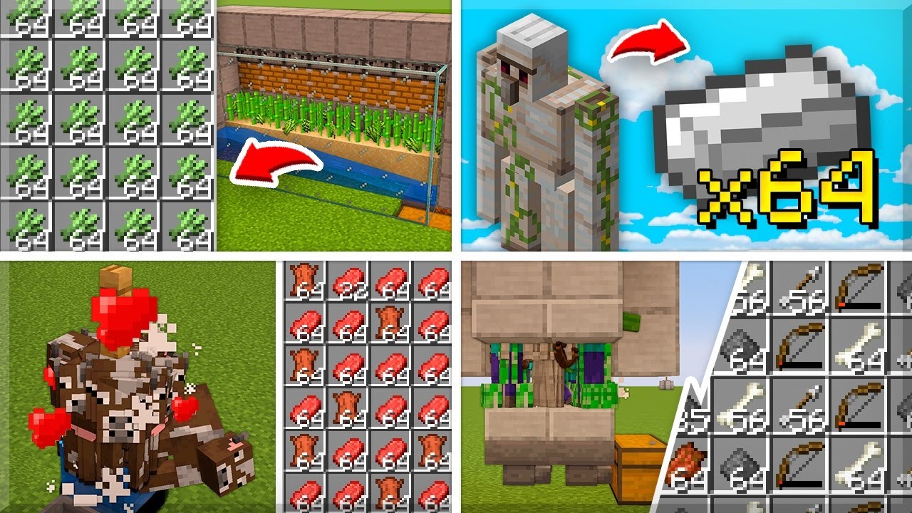✔️ 5 FARMS ESSENCIAIS PARA O SEU MINECRAFT SURVIVAL 1.18