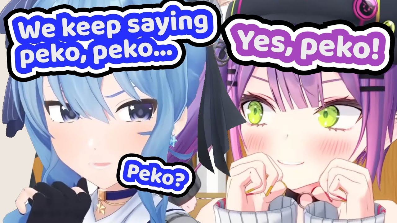 Suisei and Towa Can't Stop Saying Peko【Hololive | Tokoyami Towa x Hoshimachi Suisei x Usada Pekora】