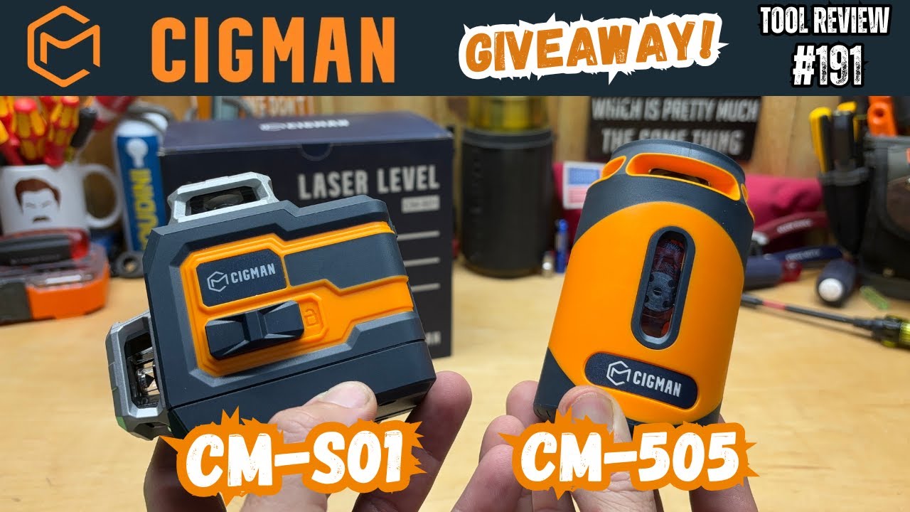 Cigman CM-S01 & CM-505 Laser Levels #tools #cigman #giveaway