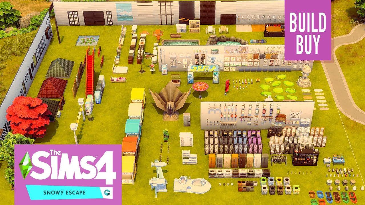 Snowy Escape Build Buy Overview - The Sims 4