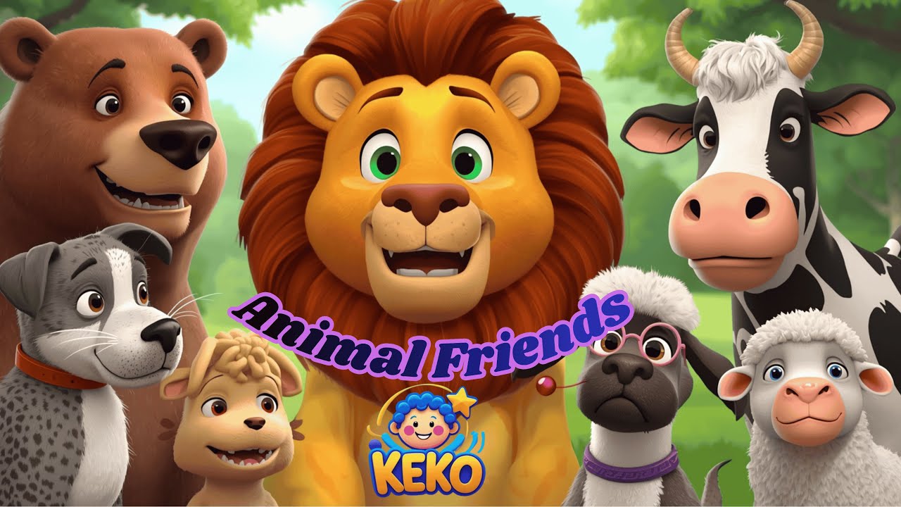 Animal Friends Song 🐘🐸🦁 