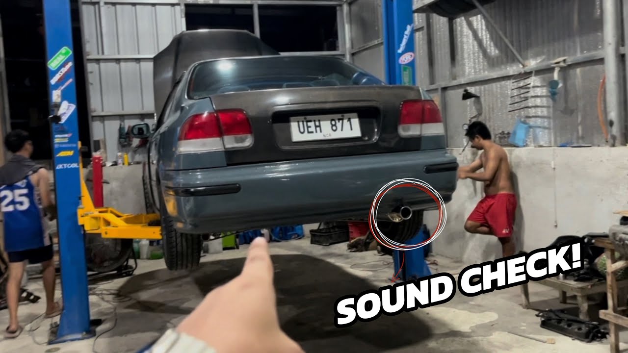 Spoon N1 muffler for civic bigote installed! | CARMEET TV