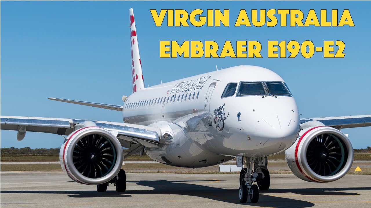 Virgin Australia Embraer E190-E2 (VH-E2A) at Albany Airport