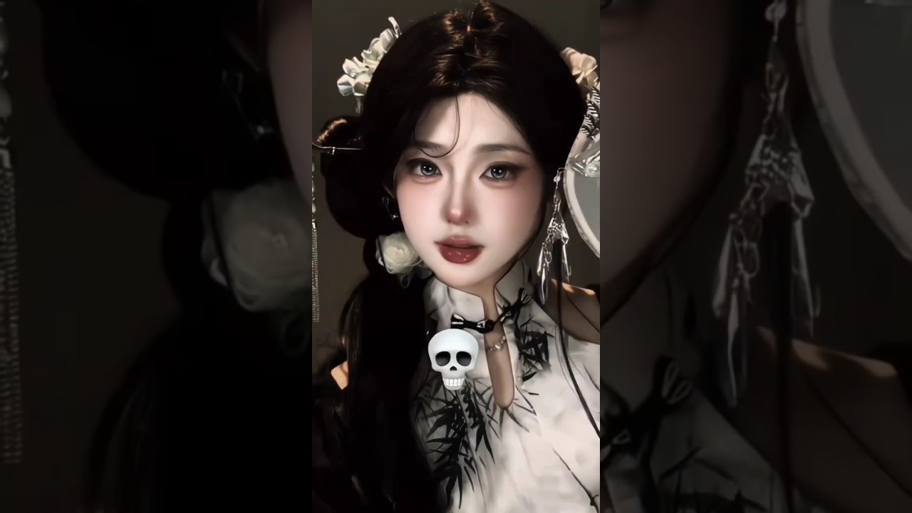 New anime Makeup cosplay😈🤯transition tiktok😳#cosplay #asmr #fyp#makeup #spooky#douyin #powerofmakeup