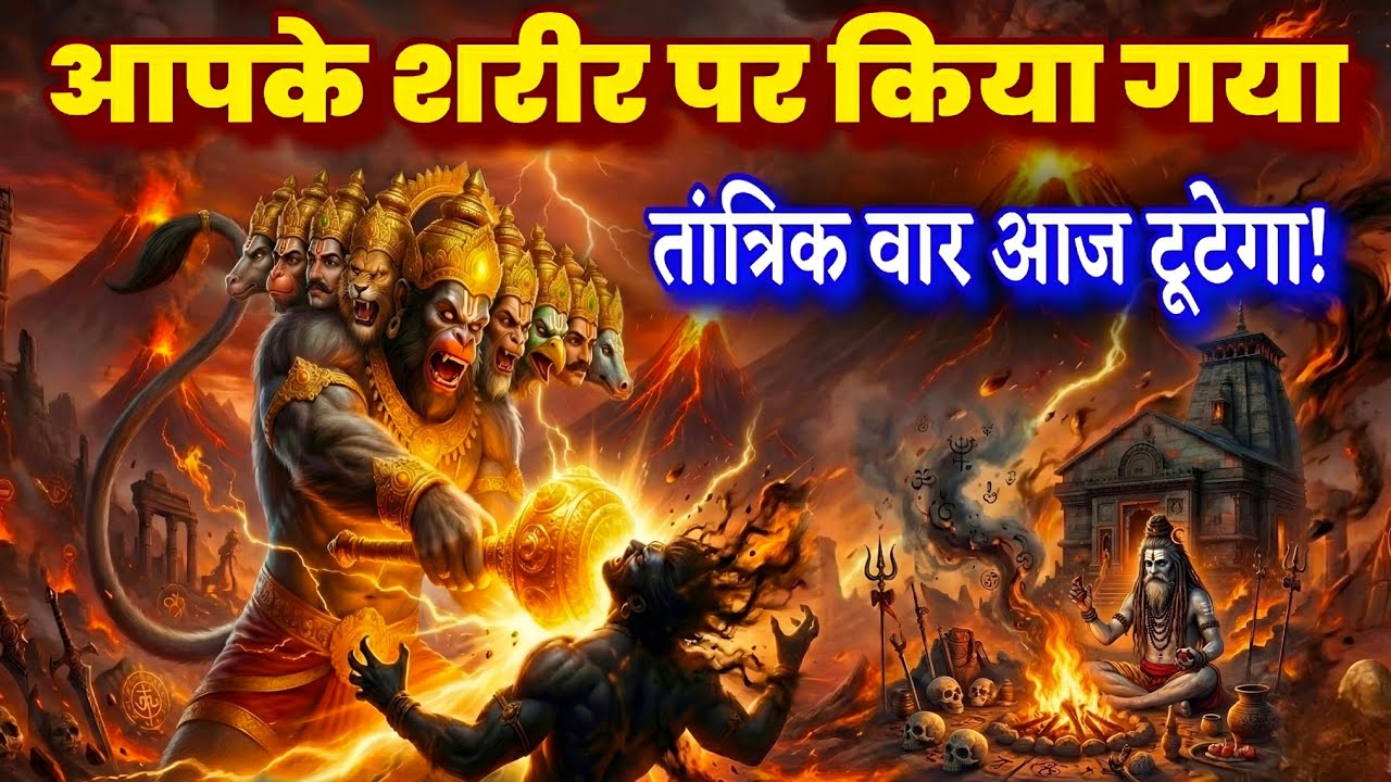 आपके शरीर पर किया गया तांत्रिक वार🔥आज टूटेगा 🔥 11 मुखी हनुमान का सर्वरक्षा महाकवच:  #hanuman mantra