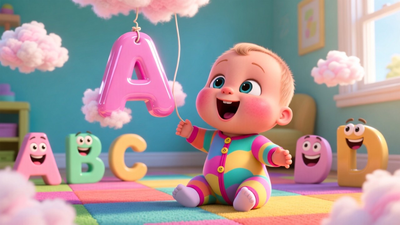 Baby’s Bubblegum Alphabet 🍬 | Learn ABC Song for Kids | Sing Along & Play