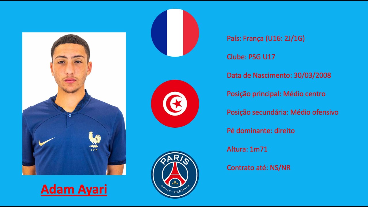 Adam Ayari | 2008 (PSG | France) footage vs Japan U15