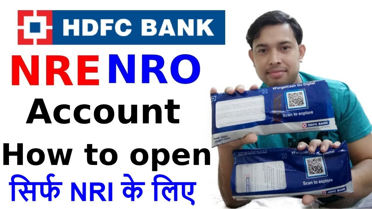 How to open NRE /NRO  account in HDFC Bank 2023 || What is nri/nro account
