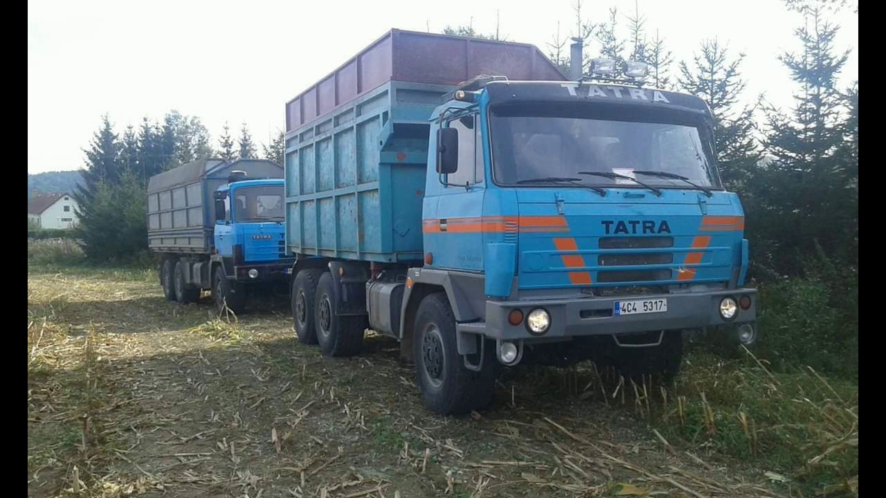 Tatra 815 siláže u Českého Krumlova okolo Lišova