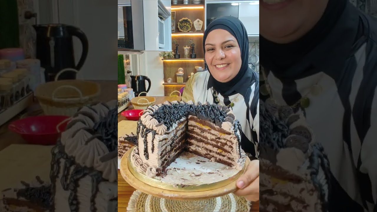 هعذرك لو مصدقتنيش🙃 من غير بيض ولا فرن ولا حتي خلاط عملت تورته ٦ طبقات الأرض بأقل من ربع ثمنها