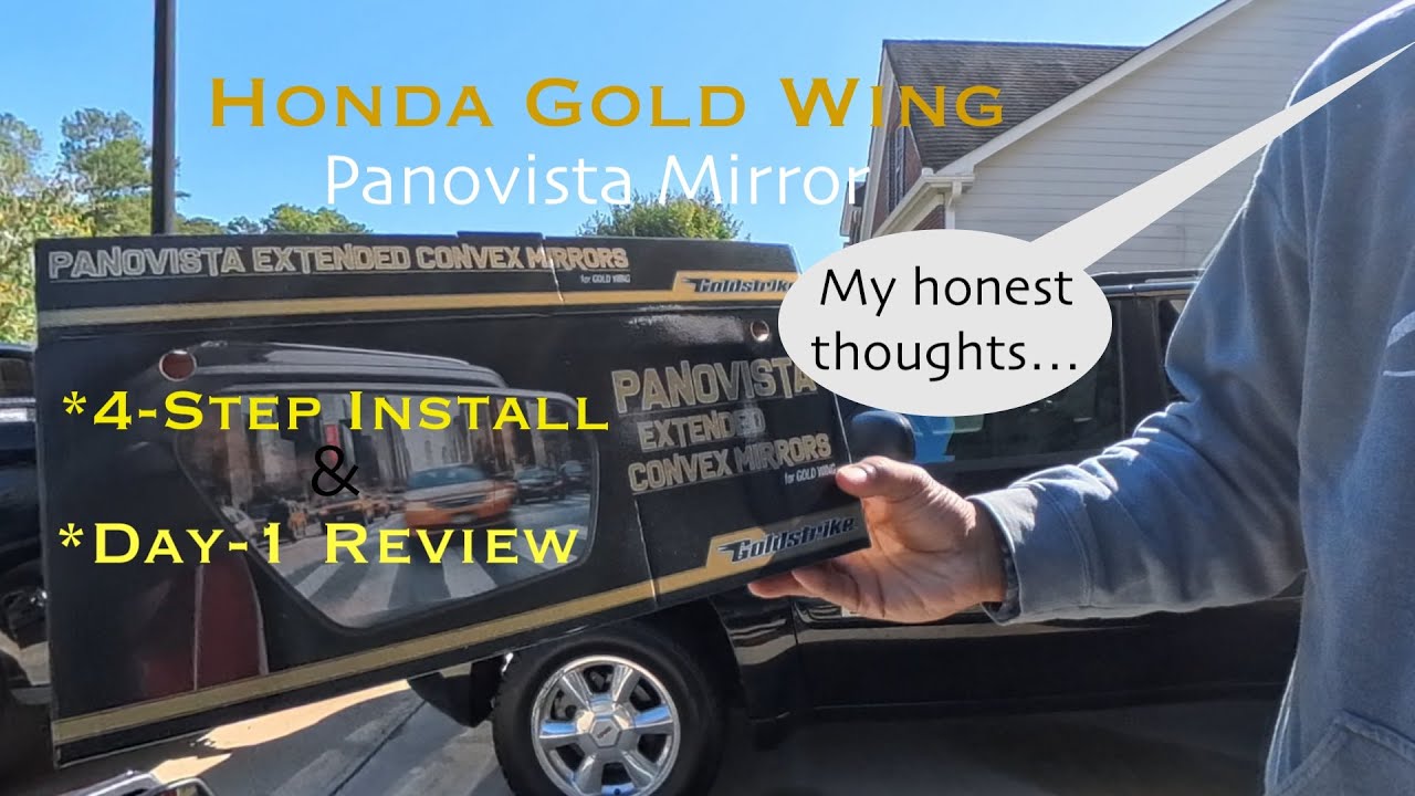 Honda Gold Wing Goldstrike Panovista Extended Mirror Install & Day-1 Review