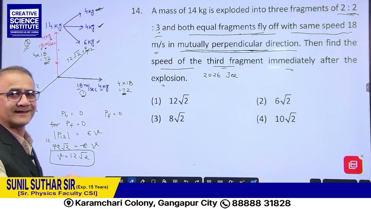 JEE Mains 2026 PYQs Part 4 | Physics for IIT JEE & NEET 🚀⚡ #shortvideo #csi #physics #iit #youtube