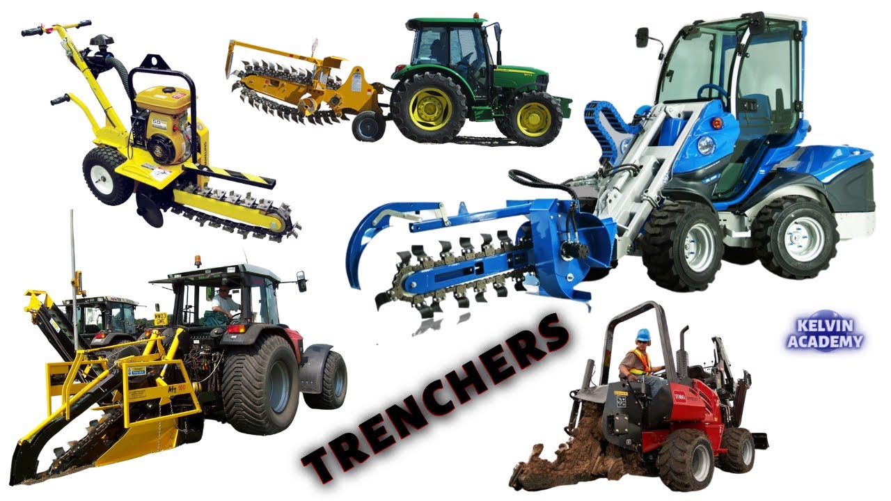 Learn Chain Trenchers | Mini Trenchers on Tractors, Tracks and on Wheel