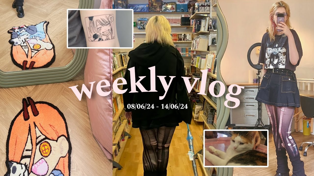 keeping busy 🧁🎀 seeing friends, new tattoo, going to a kitty cafe & rediscovering old favourites