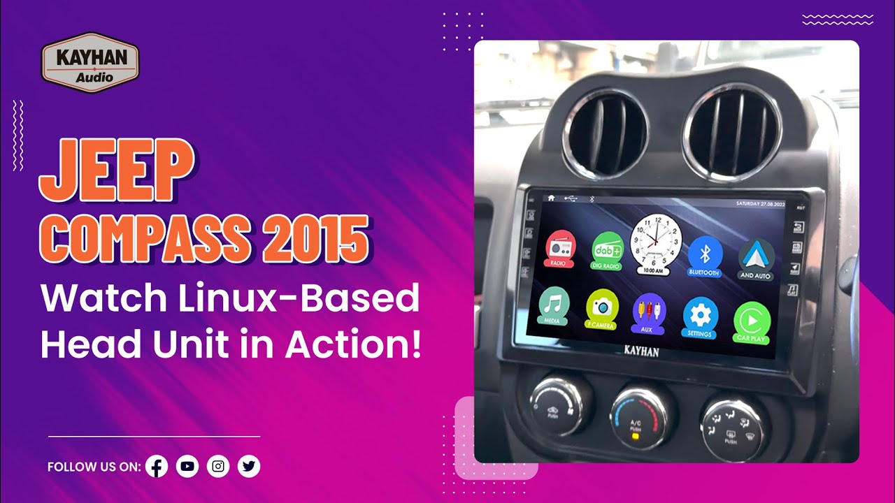 Simple & Reliable Linux Head Unit in Action | Jeep Compass 2015 | Kayhan Audio