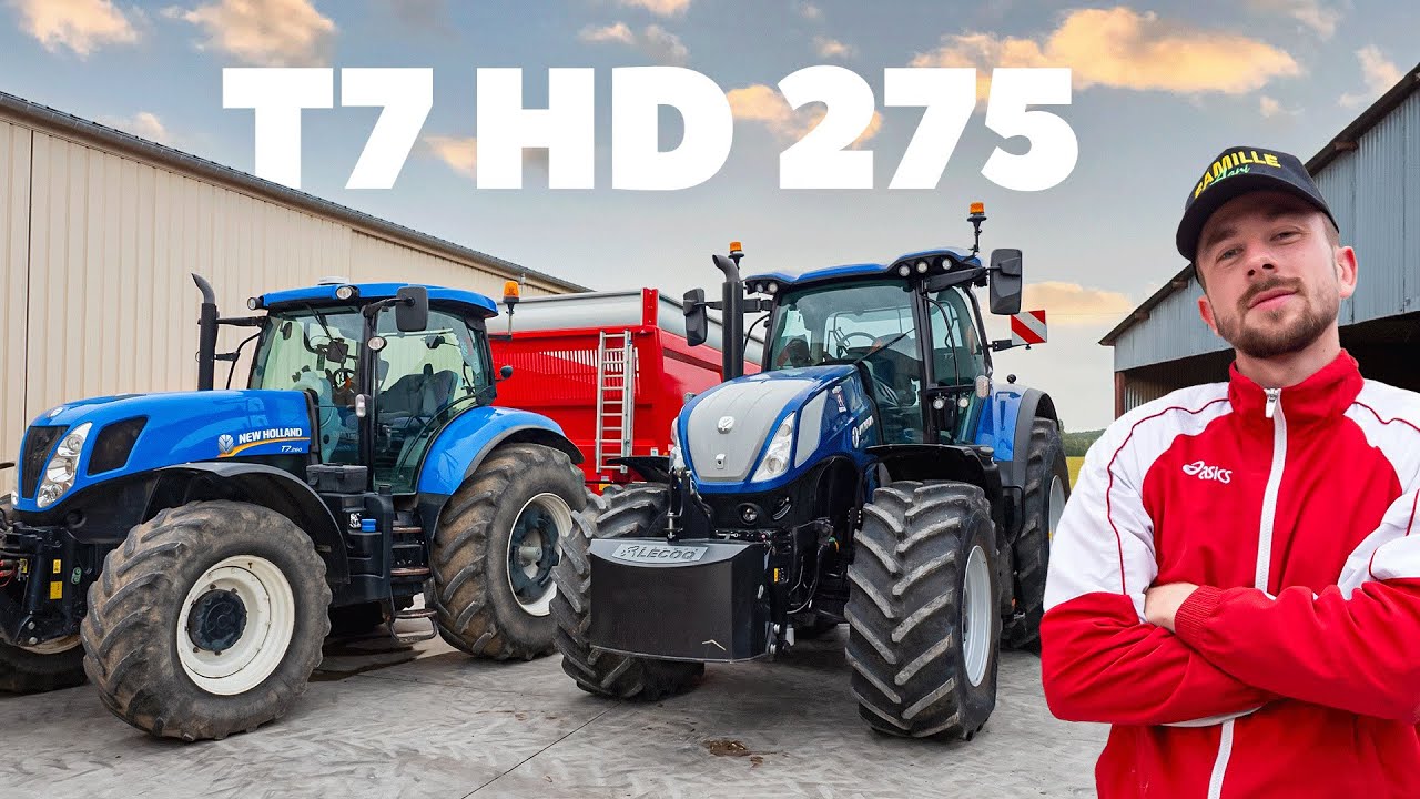 UN T7 HD ? UNE SEMAINE À LA FERME ! (ensilage, enrubannage, charrue...)
