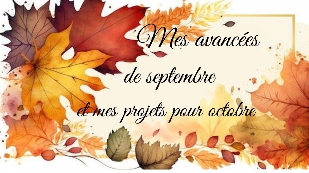 Mes avancées de septembre et mes projets pour octobre #pointdecroix #diamondpainting