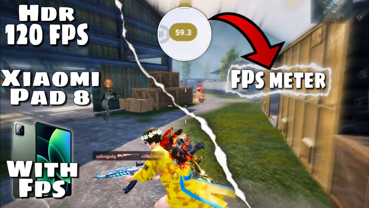 Xiaomi Pad 8 BGMI🤬 || Gaming Test with Live FPS Meter⚡️