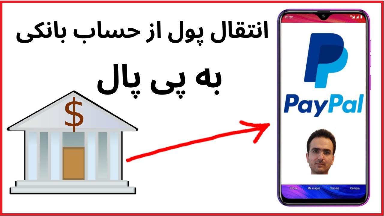 انتقال وجه ازحساب بانکی به پی پال