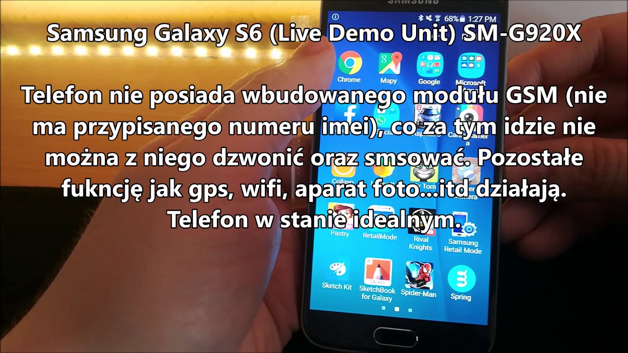 Telefon demonstracyjny Samsung Galaxy S6 Live Demo Unit - Licytacja od 1 zł.