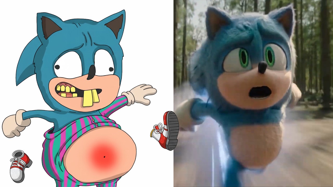 Sonic the hedgehog - Funny Meme Drawing - Sonic 3