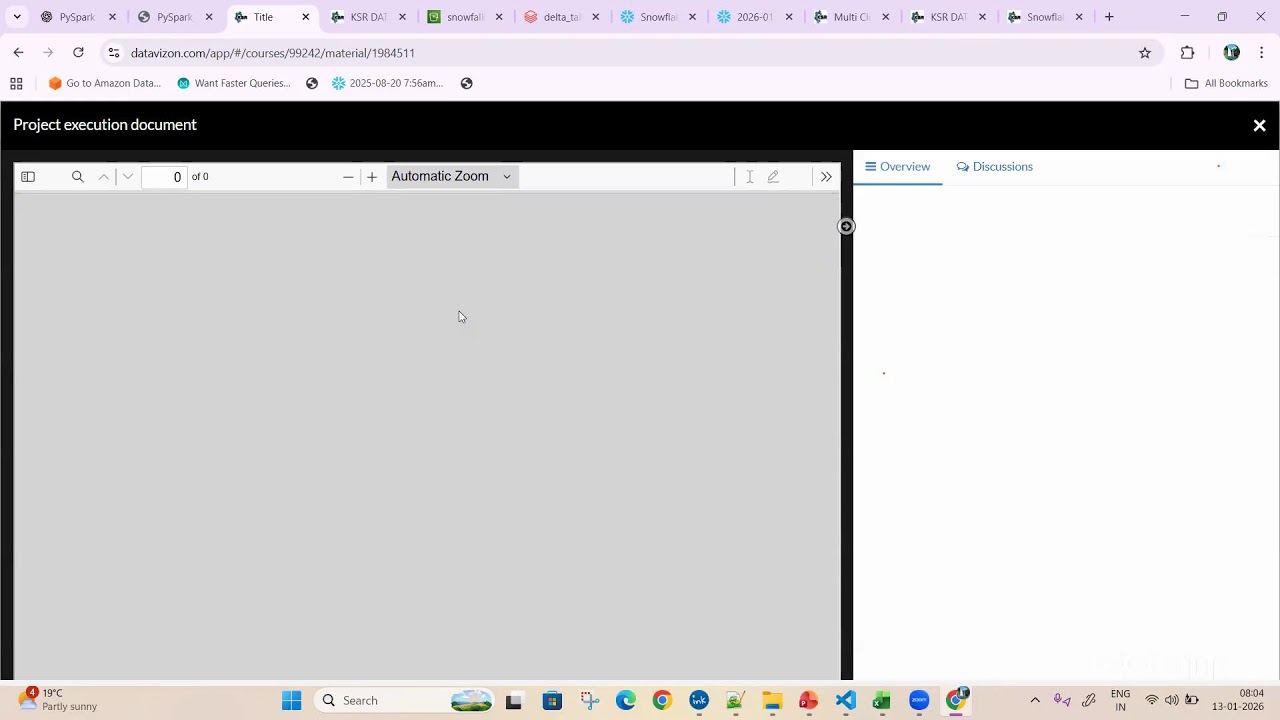 Snowflake Data engineering