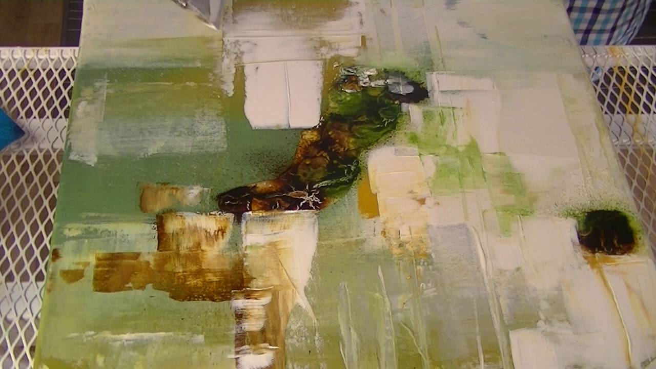 Acrylmalerei,abstrakt, painting abstract, Tutorial