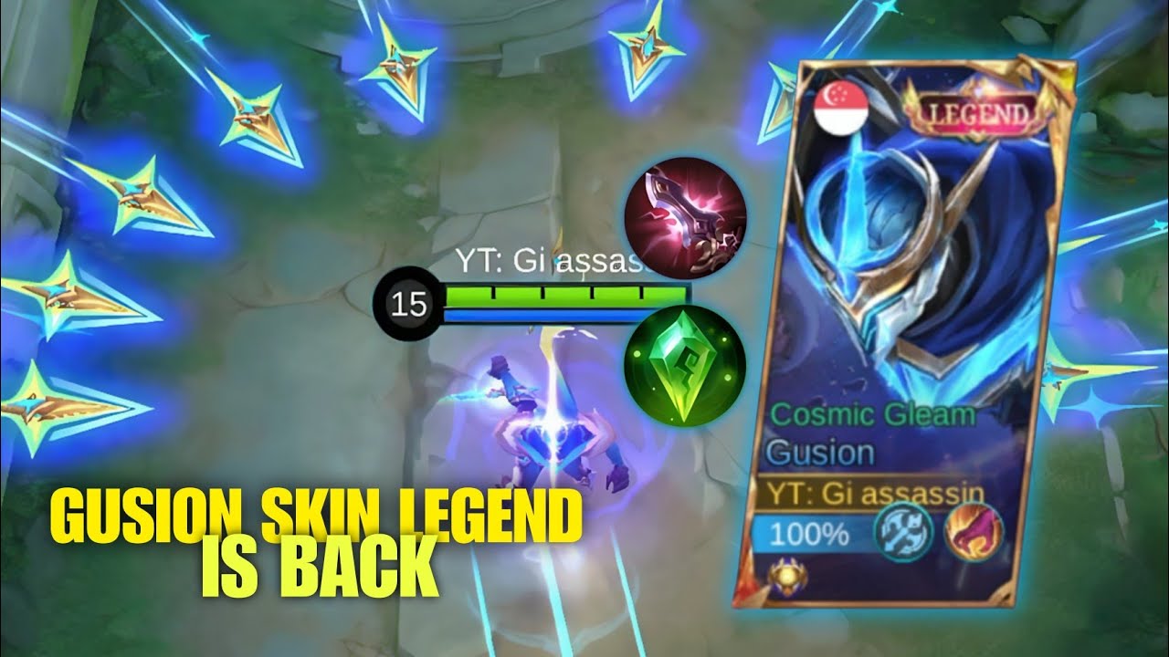GUSION COSMIC GLEAM IS BACK!! SUPER AGGRESSIVE GUSION IN RANK GAME