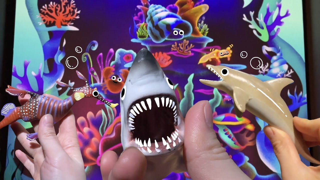 상어, 고래, 바다생물들의 도움을 받아 정글 탈출하기! 바다동물들아 도와줘! Sharks, Whales, and Sea Animals. [그리마마TV]
