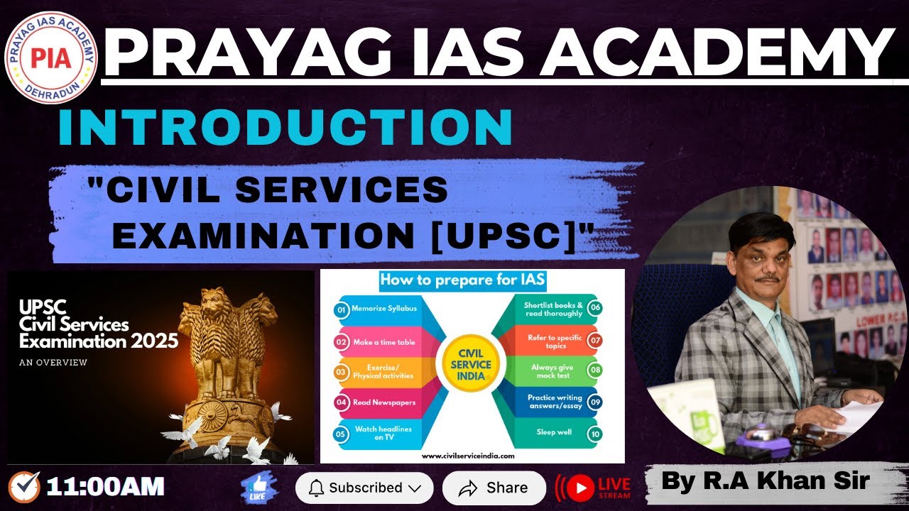 How to Prepare for UPSC Civil Services Exam? Civil Service Examination Preparation | BY R.A Khan Sir