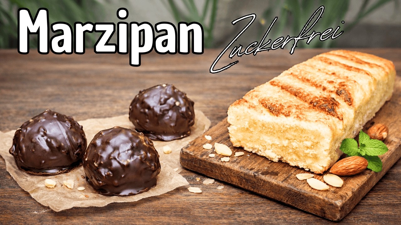 Marzipan ohne Zucker selber machen 😍 gesund, aromatisch & super einfach! #269