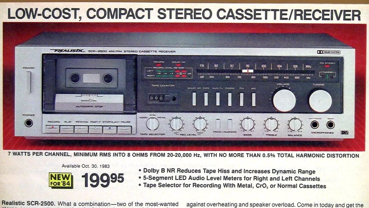 What's a Casseiver? 1985 Realistic SCR-2500