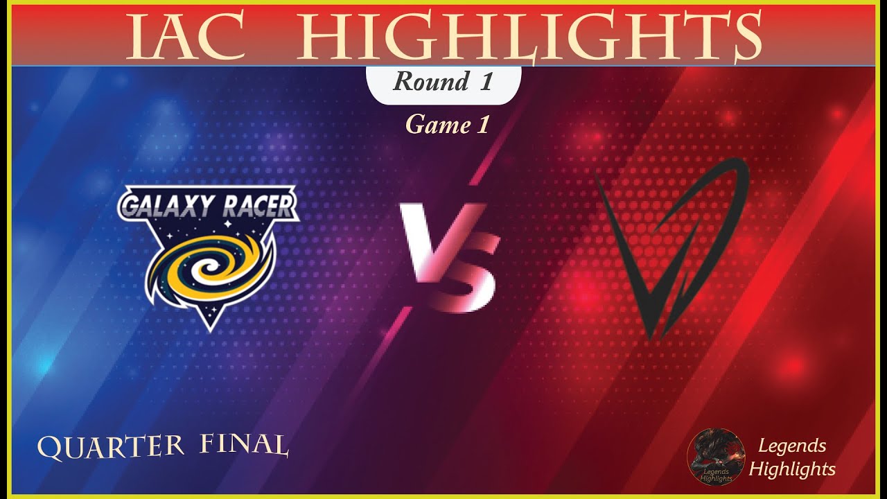 Galaxy Racer Esports vs Divine Vendetta (Game 1) - Extended Highlights IAC Quarter Final