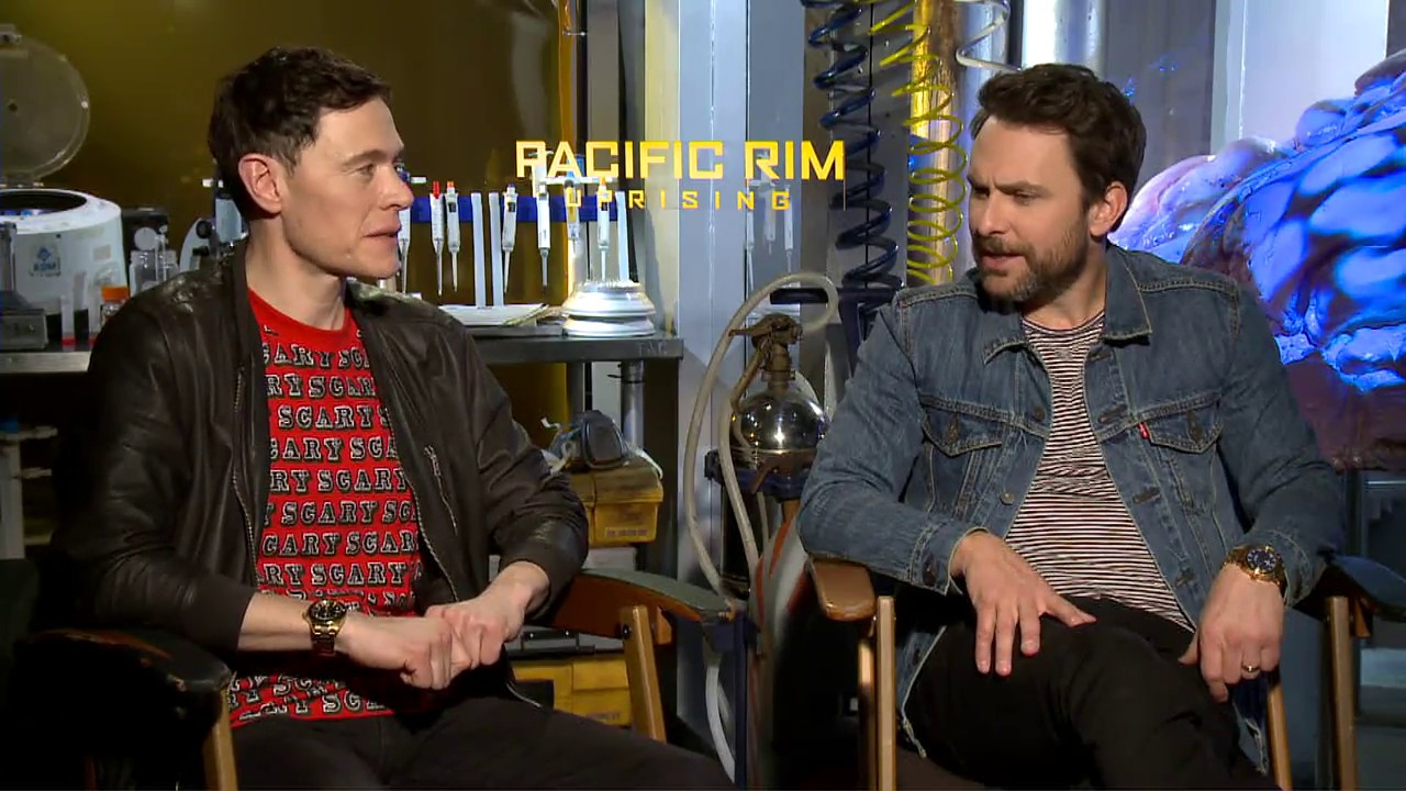 PACIFIC RIM 2 Uprising Interview - Burn Gorman & Charlie Day