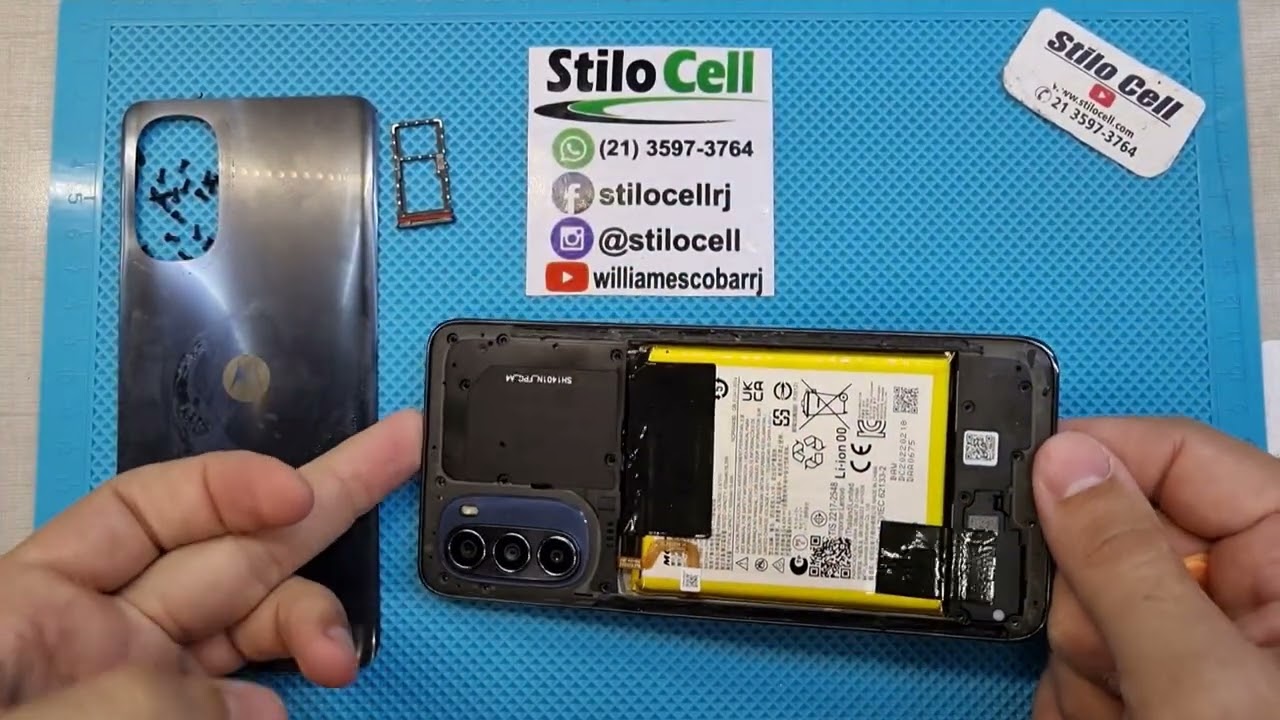 Moto G52 como abrir, remover tampa traseira