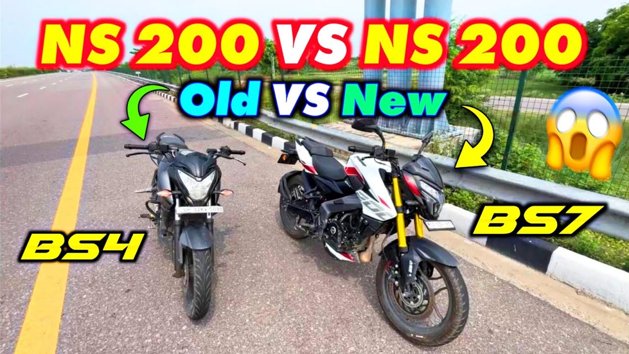 BS4 NS 200 vs NS 200 BS7 | Kisme Kitna hai Dam? Drag Race Bajaj Pulsar Old VS New Model