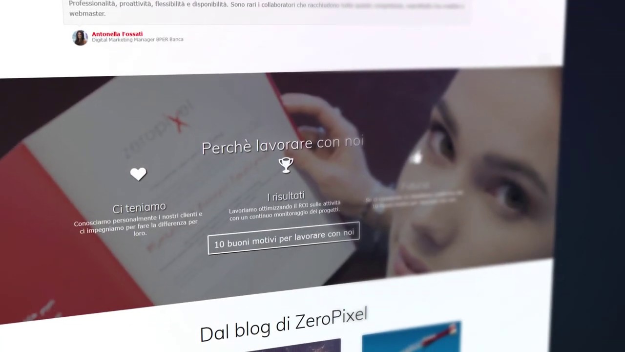 Nuovo sito internet ZeroPixel