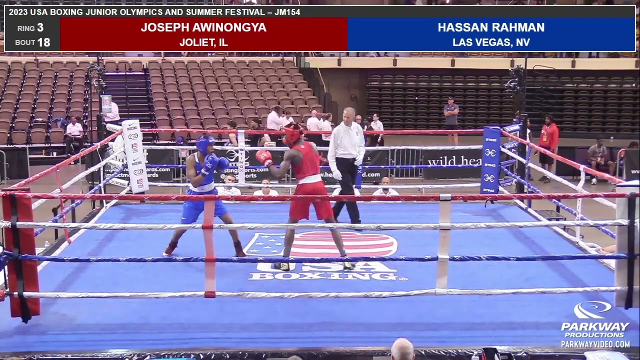 Top Youth Boxer Joseph Awinongya vs Hassan Rahman at  Semifinals Junior Olympics  2023