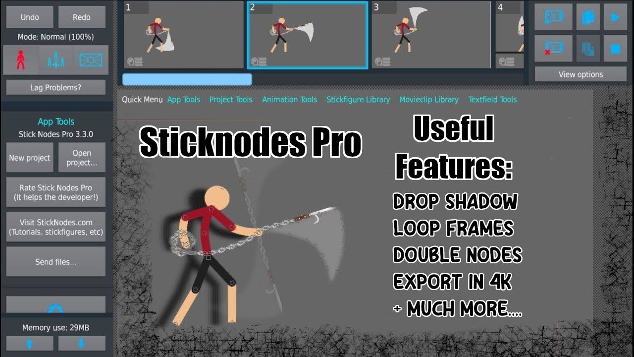 Sticknodes Pro Tutorial:  Useful tools to improve your Animation