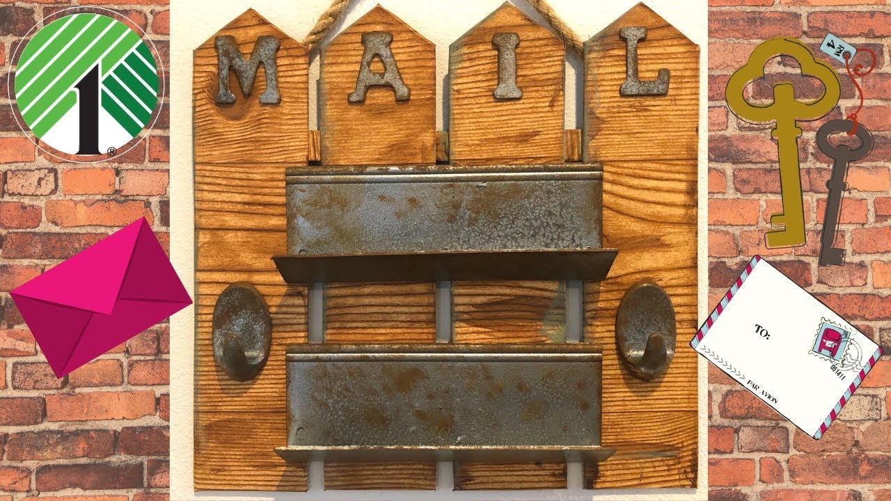Dollar Tree Mail Holder DIY