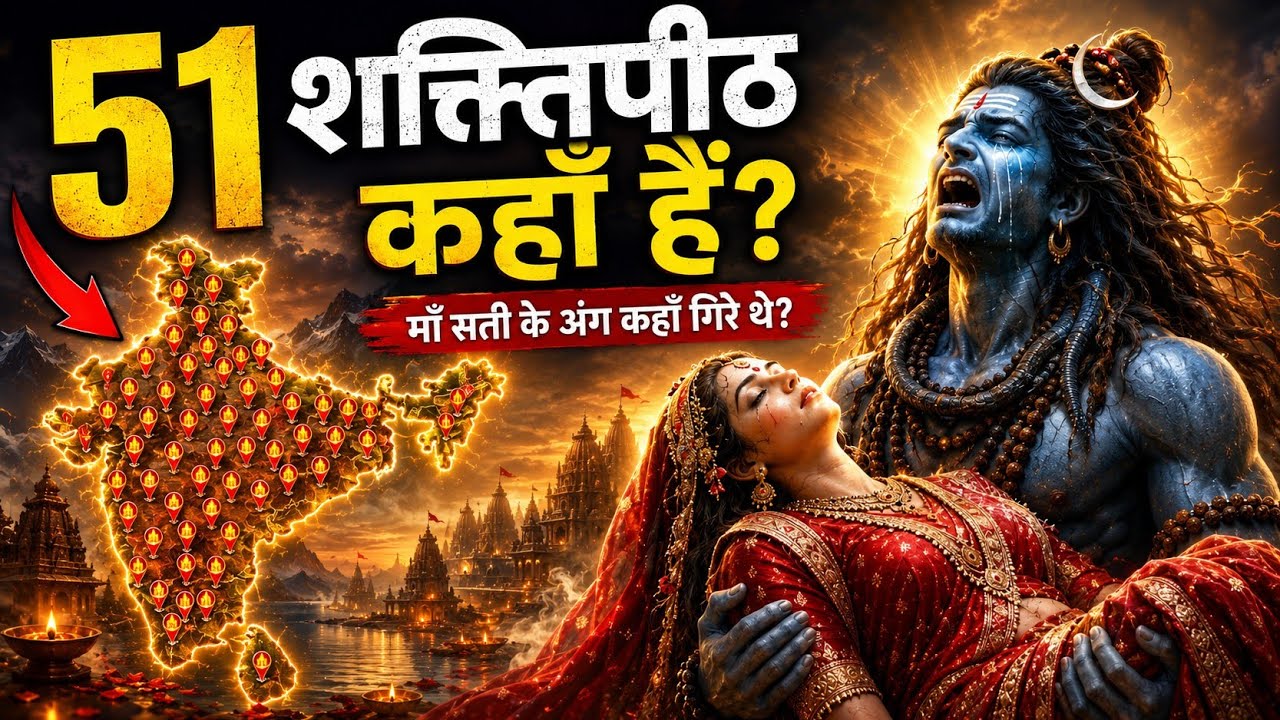 माता सती के 51 शक्तिपीठ कहां-कहां हैं? जानिए रहस्य! | 51 Shakti Peeth History | Shaktipeeth